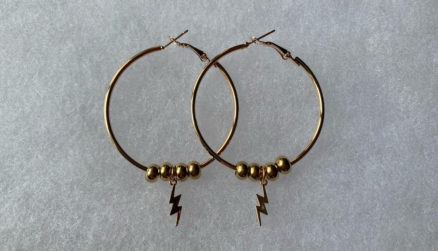 Gold Plated Hoop Earrings